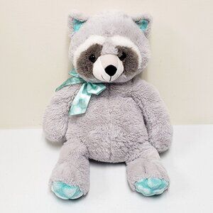 Walmart 17" Gray Raccoon Heart Bow Feet 2020 Stuffed Animal Plush